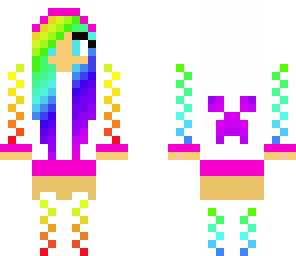 rainbow girl edit