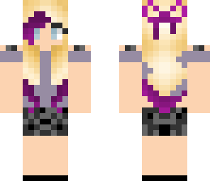 purple highlights and dress