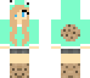 blonde cookie monster girl