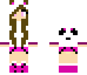 brown haired panda girl