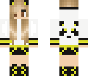panda girl yellow