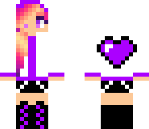 purple hoodie girl