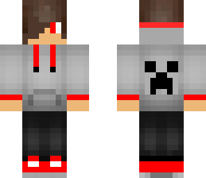red guy with hoodie