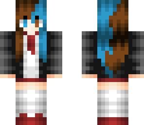 brown and blue girl