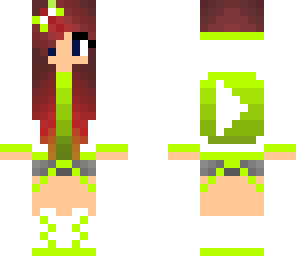 lime green youtube girl