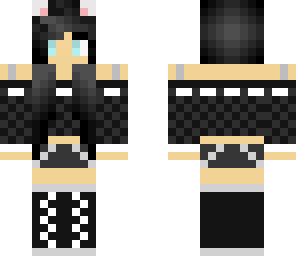 black haired mouse girl