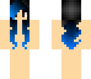 black to blue hair base