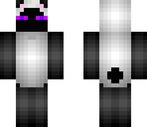 enderman in panda suit