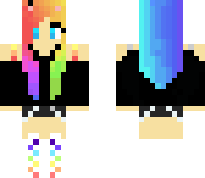 rainbow haired girl