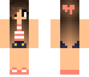 pink stripe girl