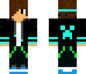 neon blue hoodie
