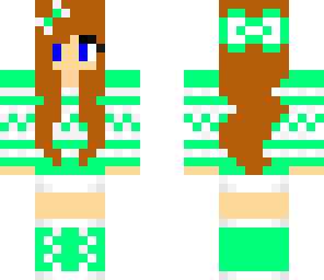 mint sweater girl