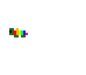 rainbow turtle with wings