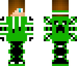 green hoodie