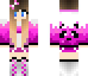 cute pink panda girl