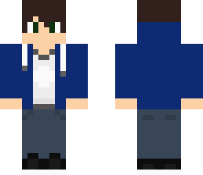 blue hoodie