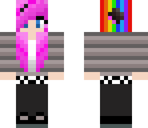 emo rainbow girl