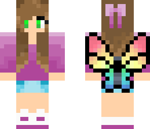 purple wings girl