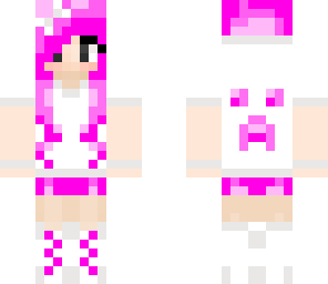 summer pink creeper girl