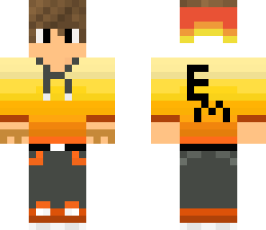 fire gradient hoodie skin