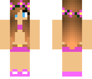 pink flower girl