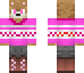pink pup sweater