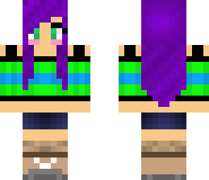 purple hair girl