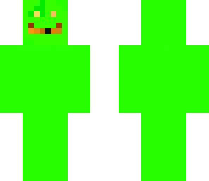 glowing green person
