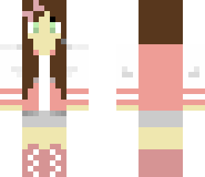 pink jacket gamer girl