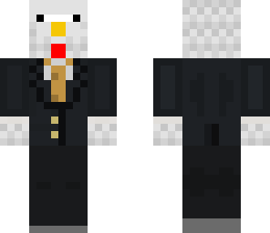 chicken in a suit