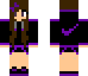 purple nike girl