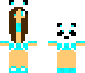 brown haired panda girl
