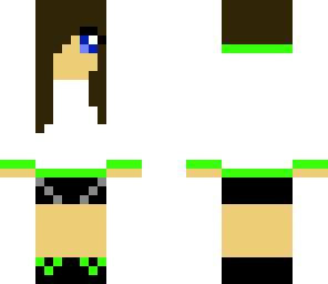 green girl in jacket