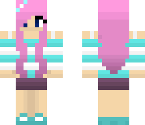 cute pink and blue girl