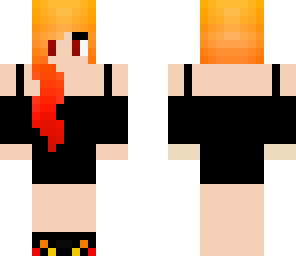 fire girl with crop top