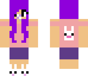 purple baby bunny girl