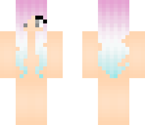 pink to blue hair base