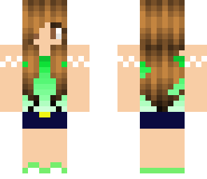 green ombre girl
