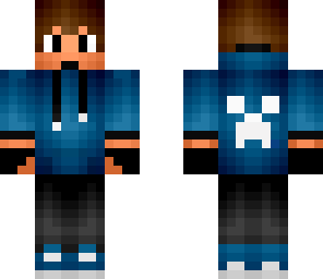 blue hoodie