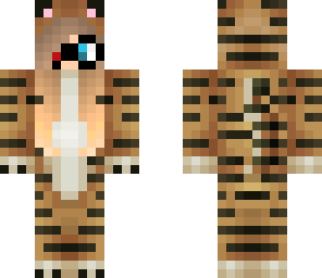 edited girl tiger