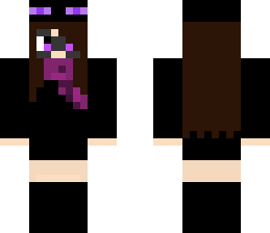 ender girl with glasses and a scarf