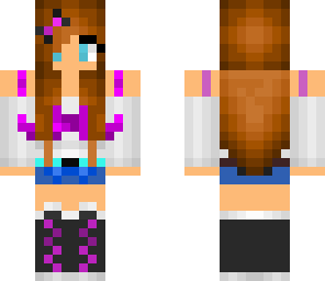 pink mustache girl
