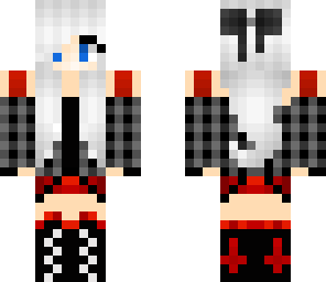 plaid red emo girl edit