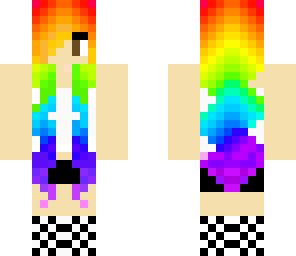 rainbow haired girl