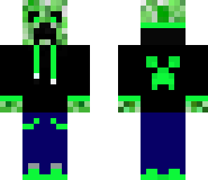 creeper in a suit green