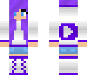 purple youtube girl