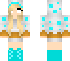 blue cake girl