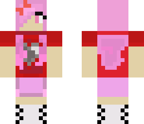 pink heart girl