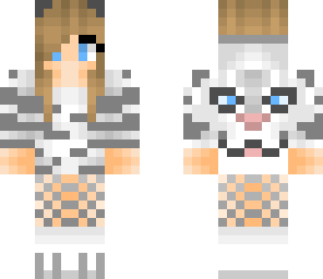 snowy white tiger