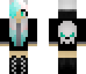cute emo skull girl